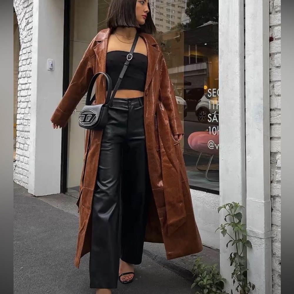 Vintage 24K Dan di Modes Leather Coat. - Picture 13 of 13